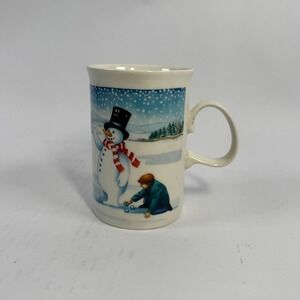 Dunoon Scotland Mister Snowman & Children Mug Ruth Boden Christmas Stoneware Cup